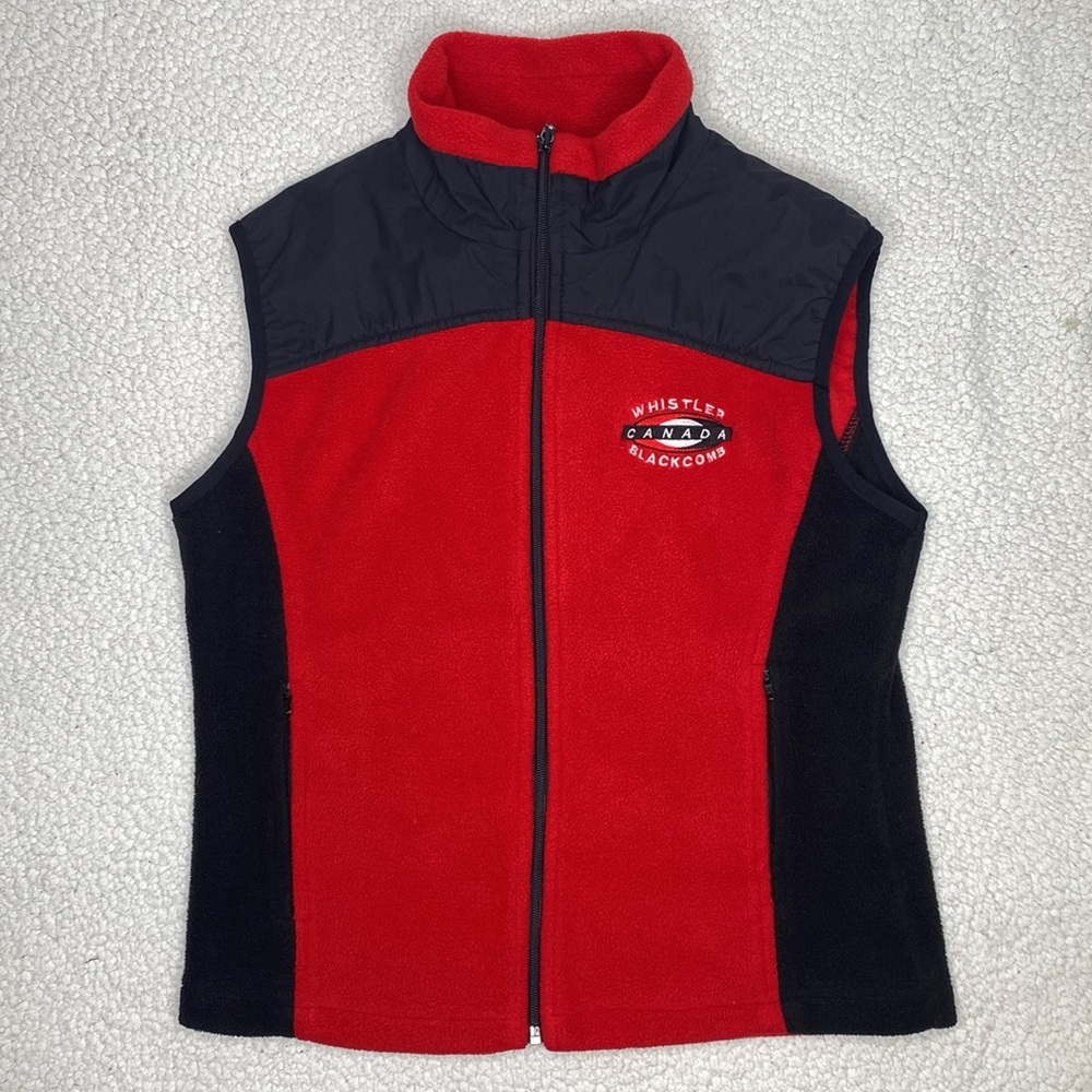 Vintage Whistler Blackcomb Fleece Vest: Size Small